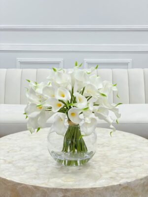 Calla Lily Glass Vase Set