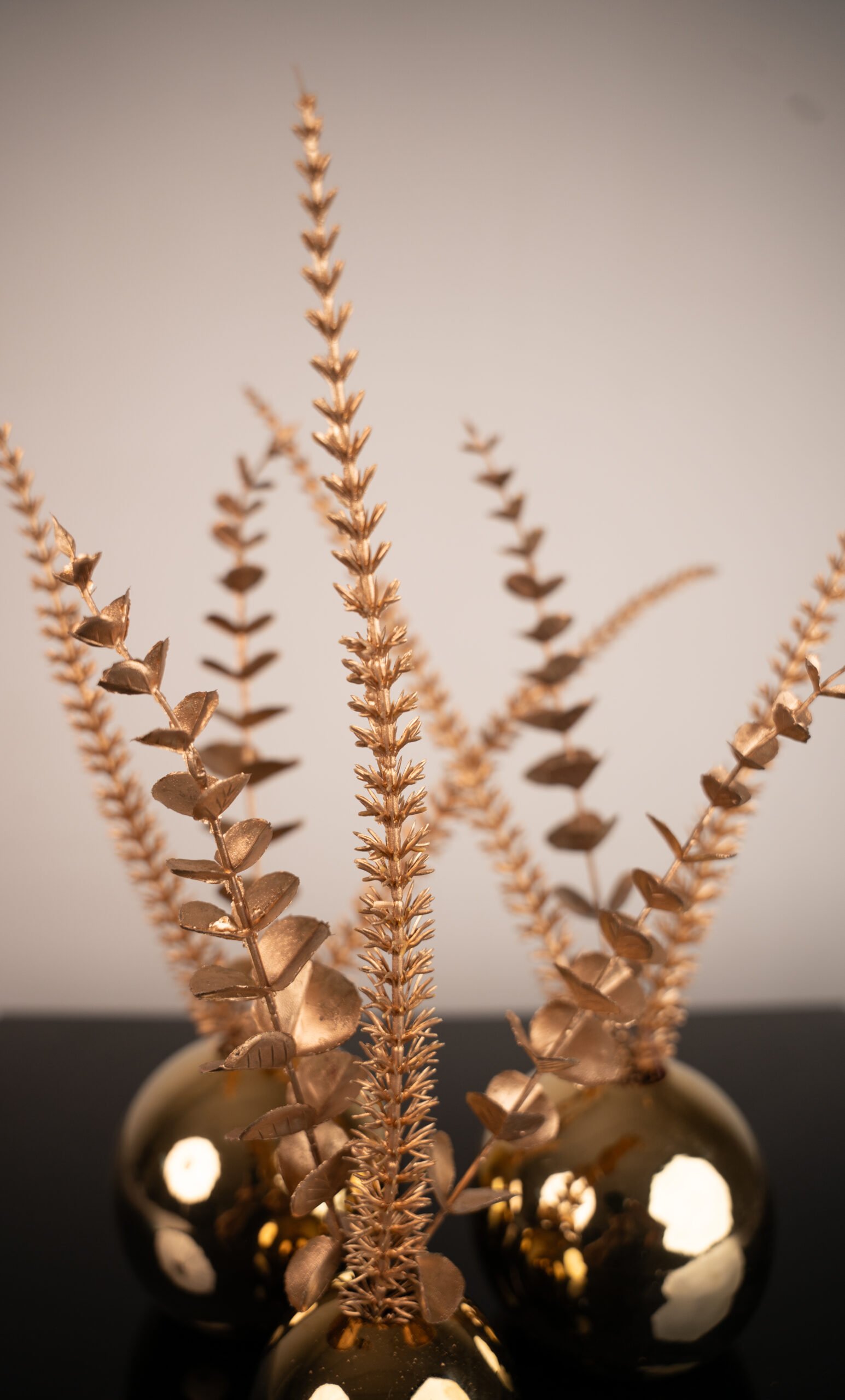Dome Of Gold Ceramic Trio Set With Flowers - Image 6