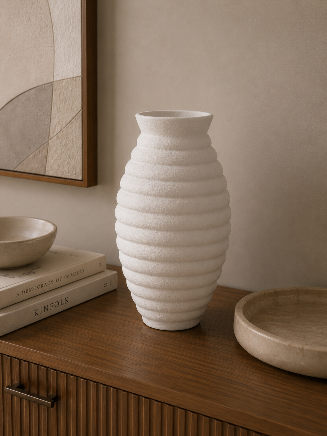 Black Waves Ceramic Vase - Image 10