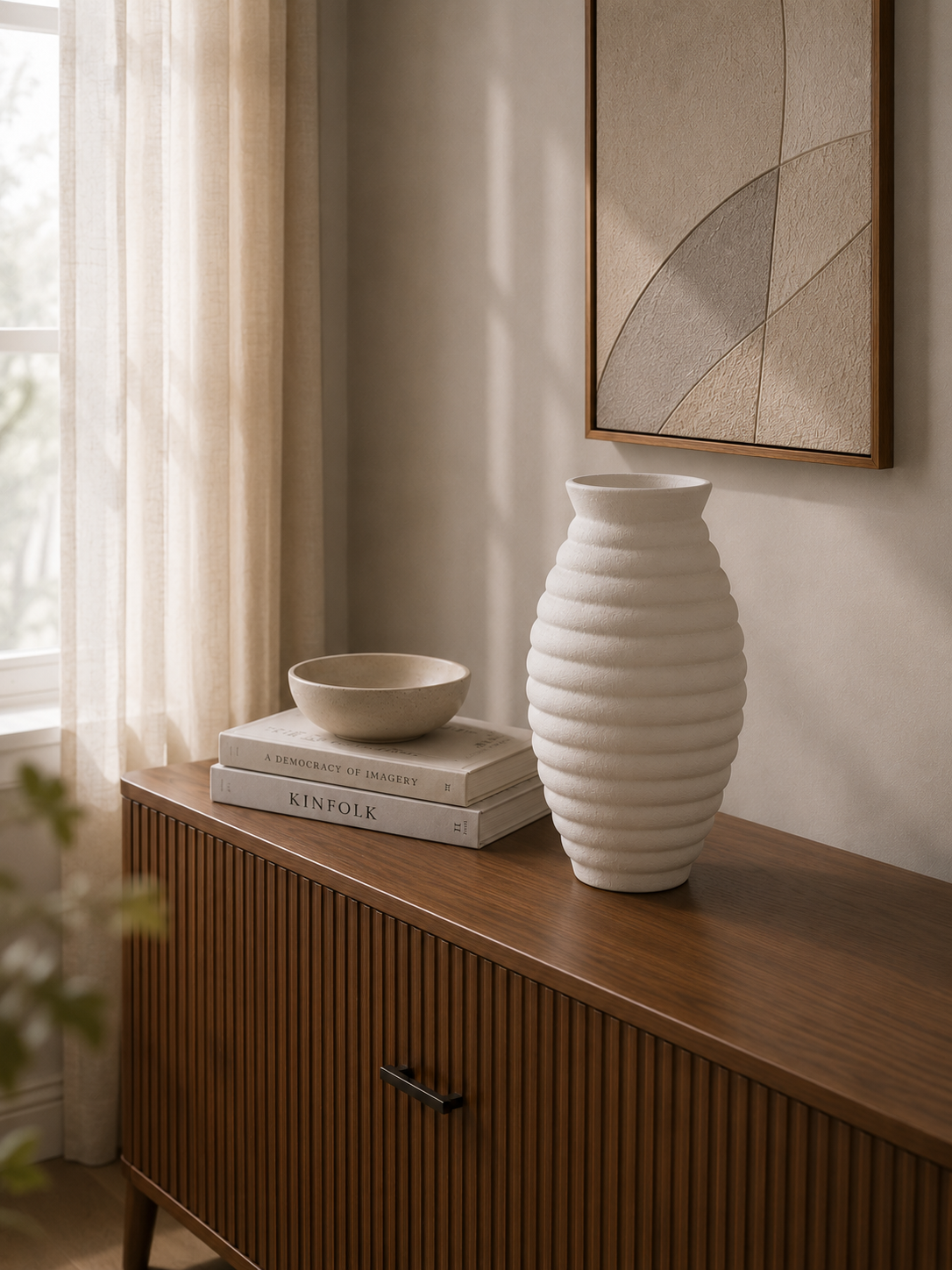 Black Waves Ceramic Vase - Image 11